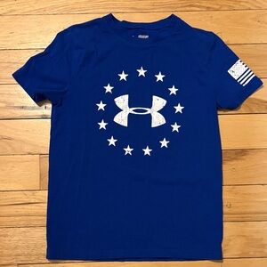 Under Armour Boy's Blue Graphic T-Shirt